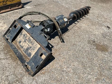 john deere skid steer post hole digger|bobcat 15c post hole digger.